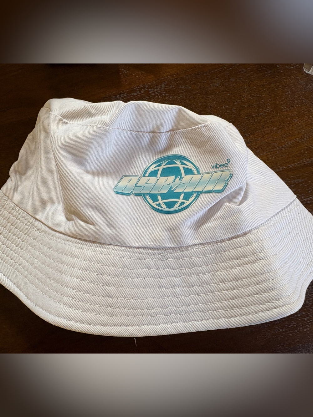 Backstreet Boys VIP White Bucket Hat with Teal Logo - Vibe NEW